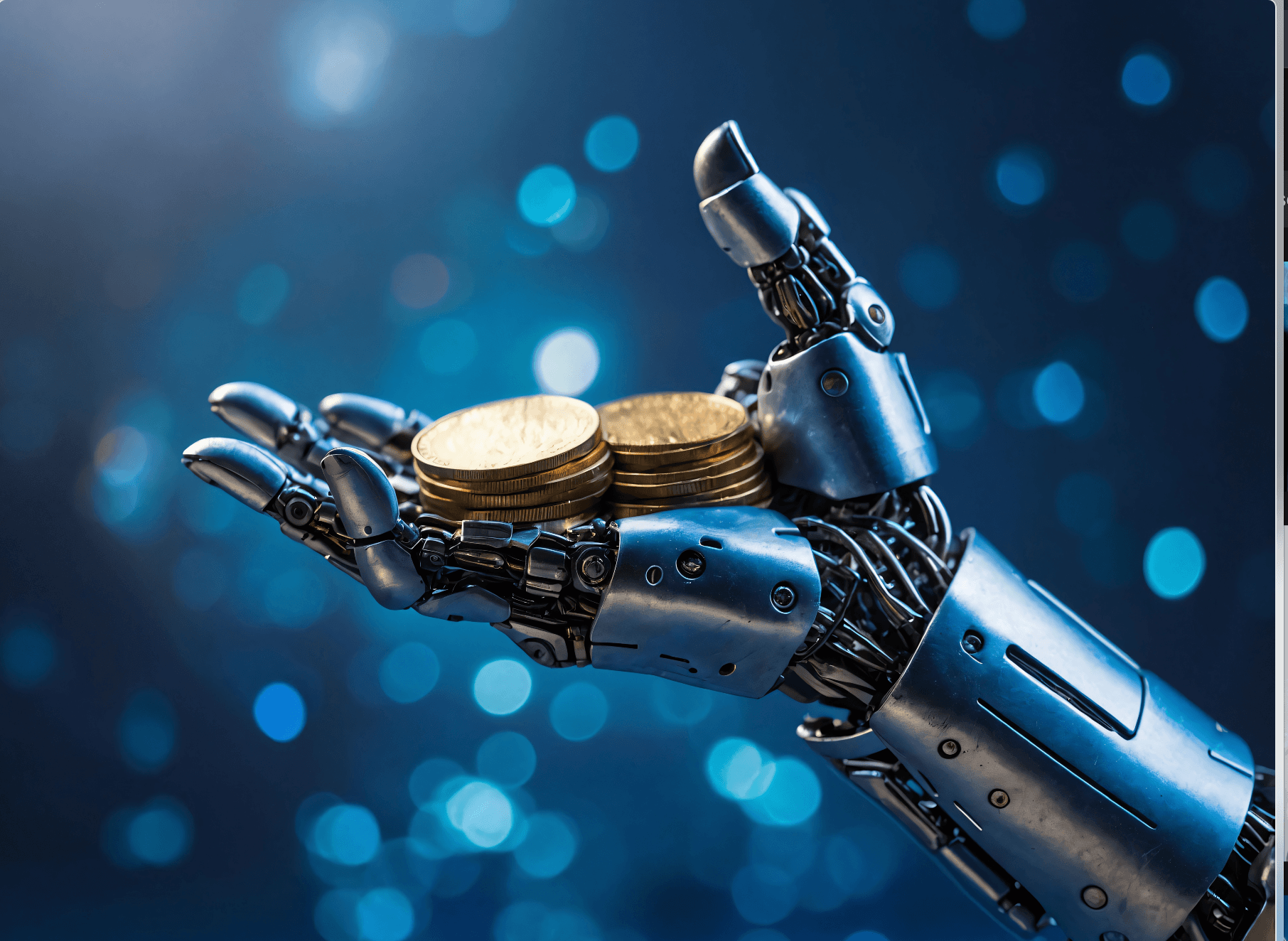 persona revisando sus finanzas con inteligencia artificial